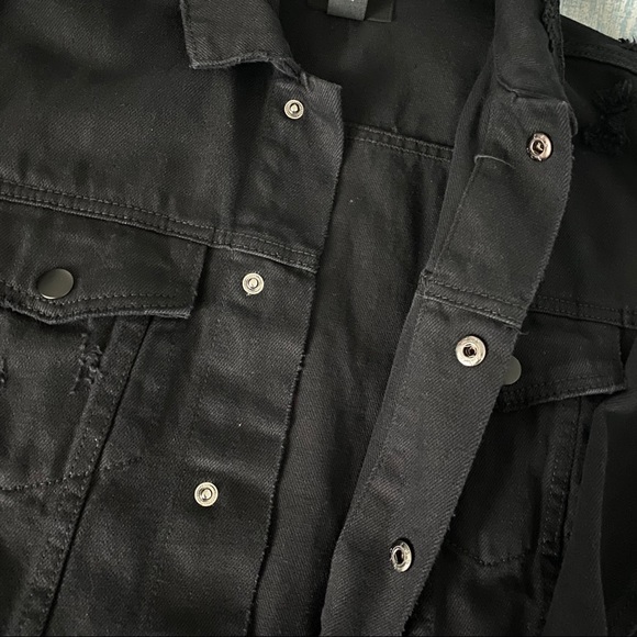 Black Jean Jacket - Picture 3 of 8